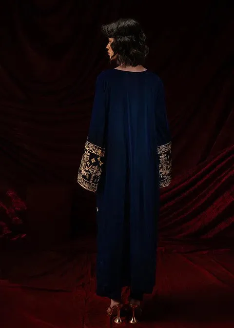 1422-VELVET LONG SHIRT