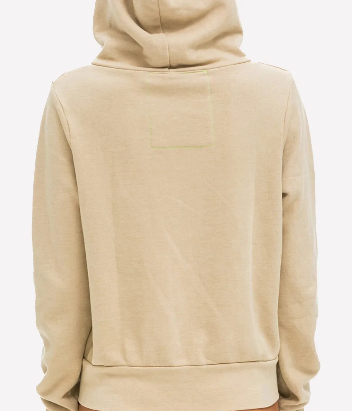 5 Stripe Zip Hoodie in Sand, Pink & Green