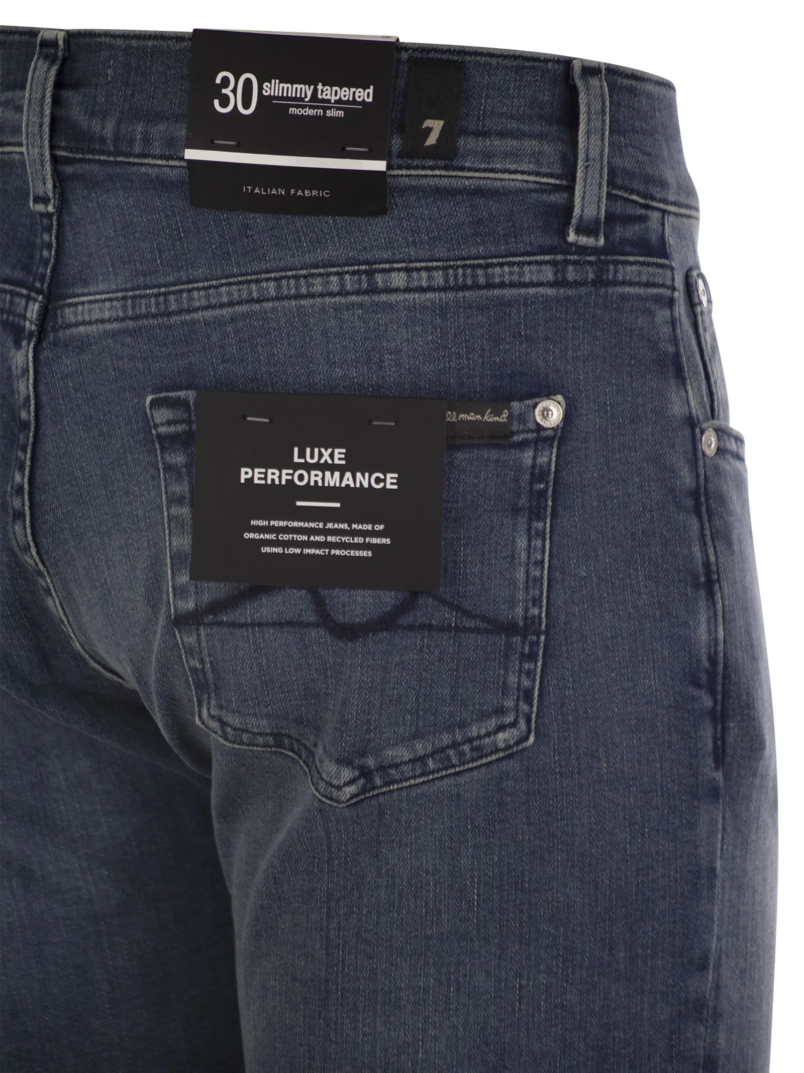 7 For All Mankind Slimmy Tapered Globe Skinny Medium Waisted Jeans