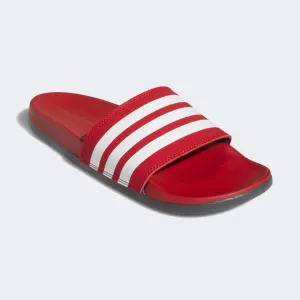 Adidas Adilette Cloudfoam Comfort Stripe (Scarlet/White/Grey)(EG1852)