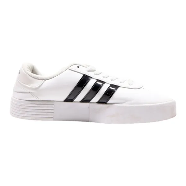 ADIDAS Platform Trainers White Leather Mens UK 5.5
