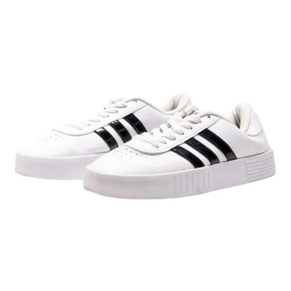 ADIDAS Platform Trainers White Leather Mens UK 5.5