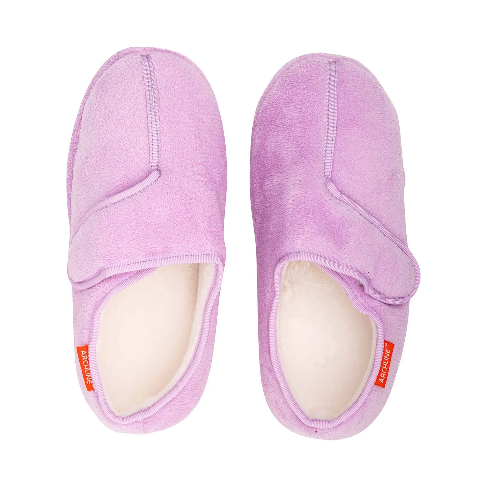 ARCHLINE Orthotic Plus Slippers Closed Scuffs Pain Relief Moccasins - Lilac - EU 37