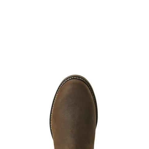 Ariat Men's 6" Groundbreaker Chelsea Java Brown Waterproof Round Toe Ankle Boot