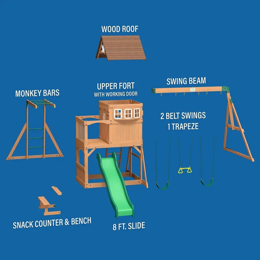 Backyard Discovery Montpelier Wooden Swing Set