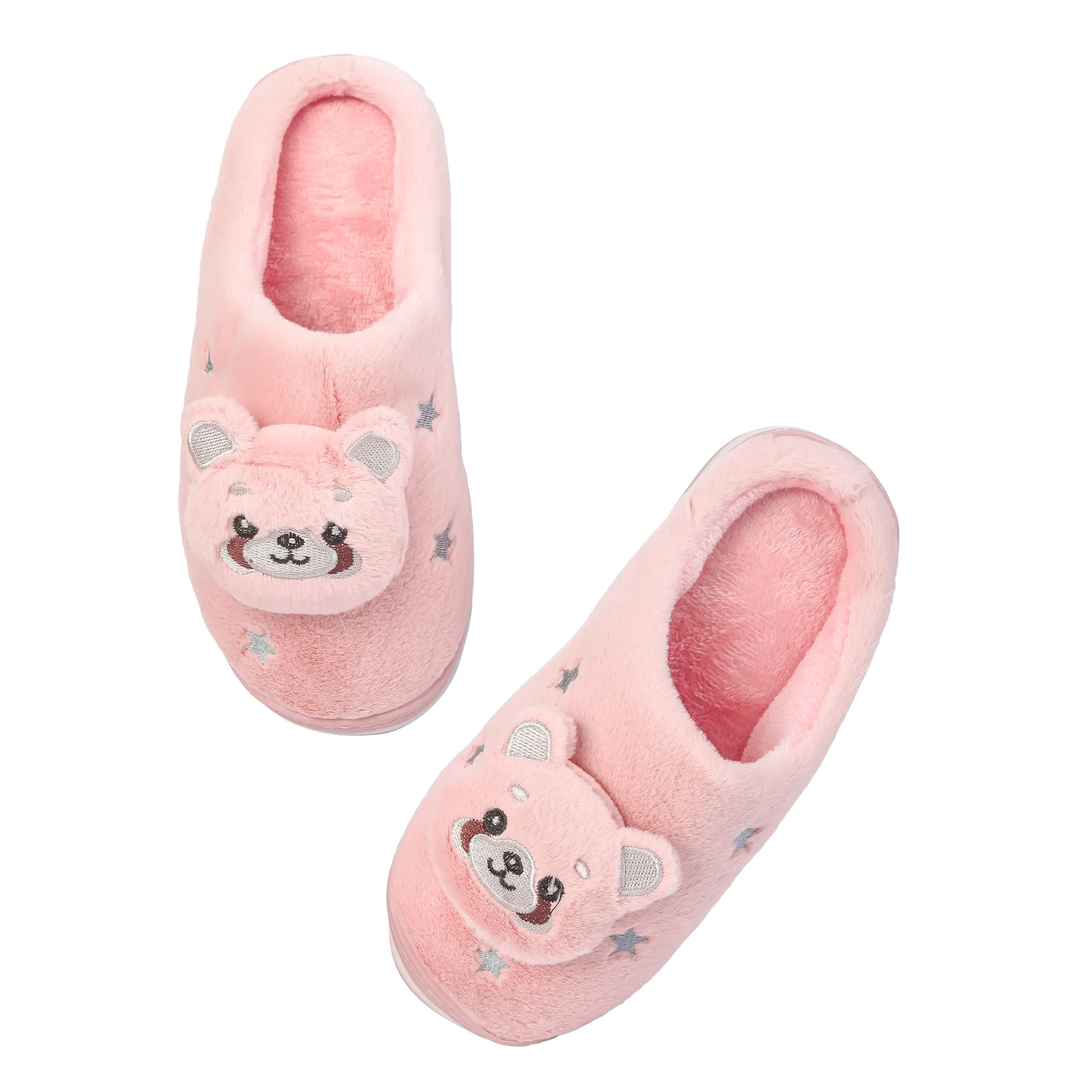 Brauch Women's Peach Panda Winter Slippers