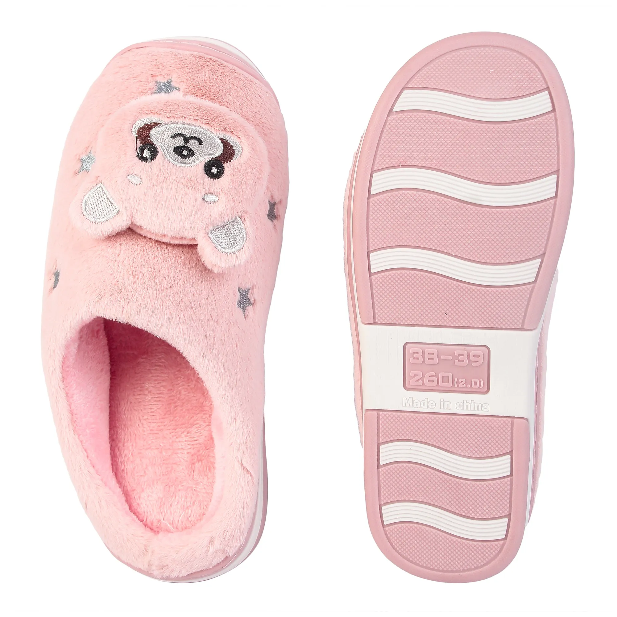 Brauch Women's Peach Panda Winter Slippers