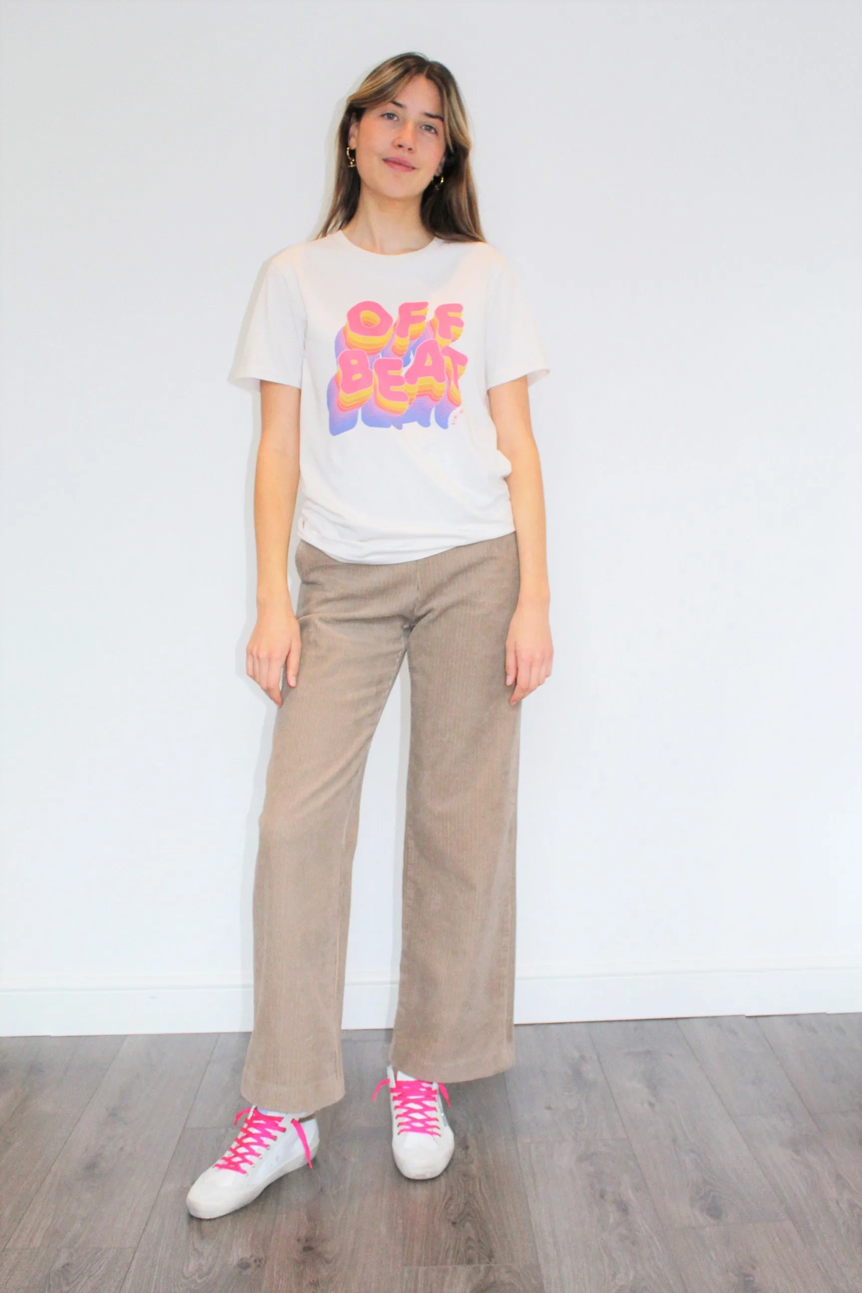 BS Off Beat Tee in Vintage White