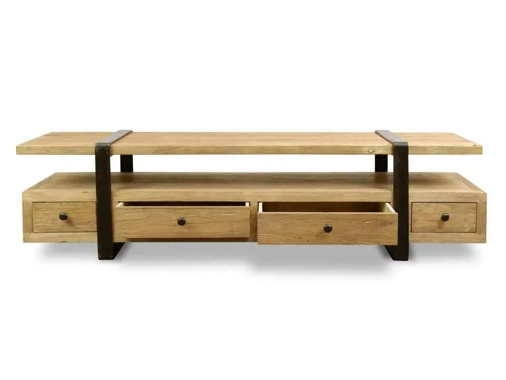Calibre 180cm Reclaimed Lowline TV Entertainment Unit