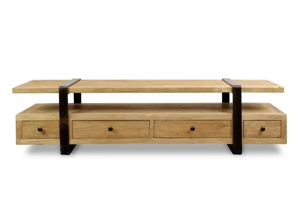 Calibre 180cm Reclaimed Lowline TV Entertainment Unit