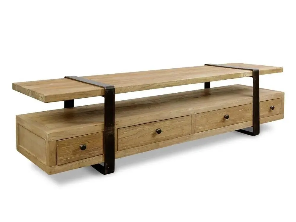 Calibre 180cm Reclaimed Lowline TV Entertainment Unit