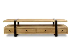 Calibre 180cm Reclaimed Lowline TV Entertainment Unit