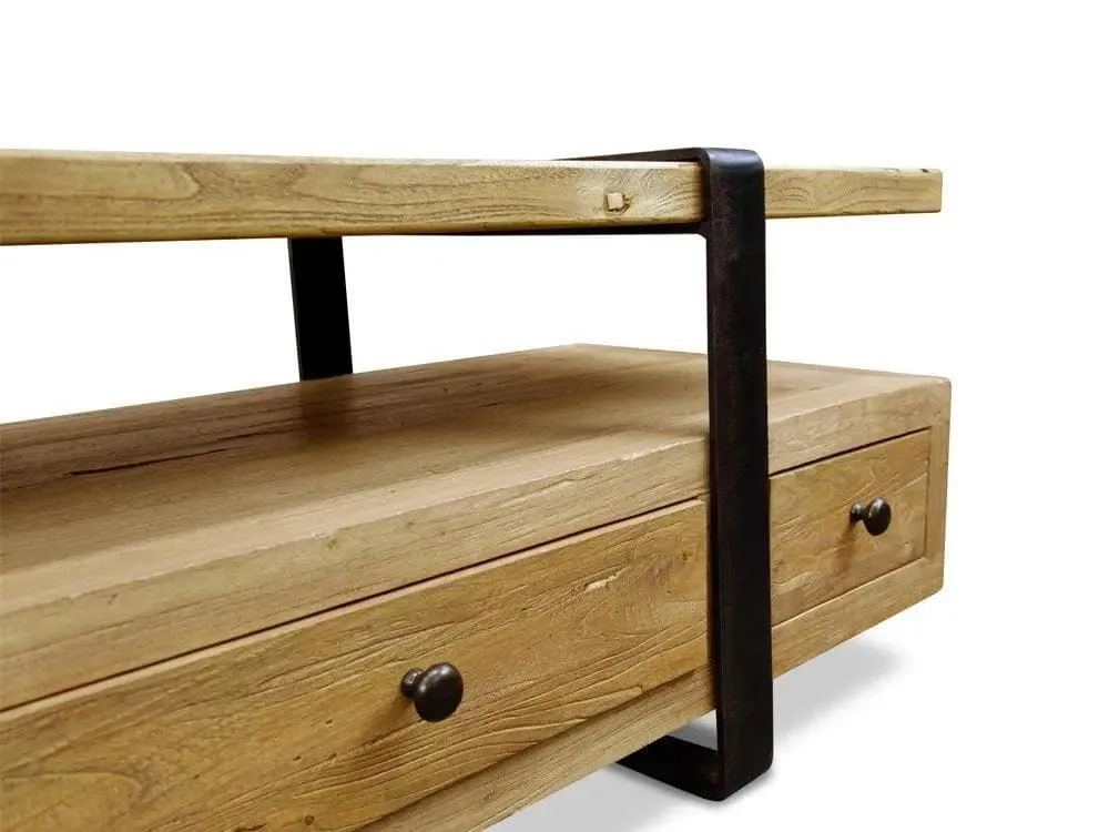 Calibre 180cm Reclaimed Lowline TV Entertainment Unit