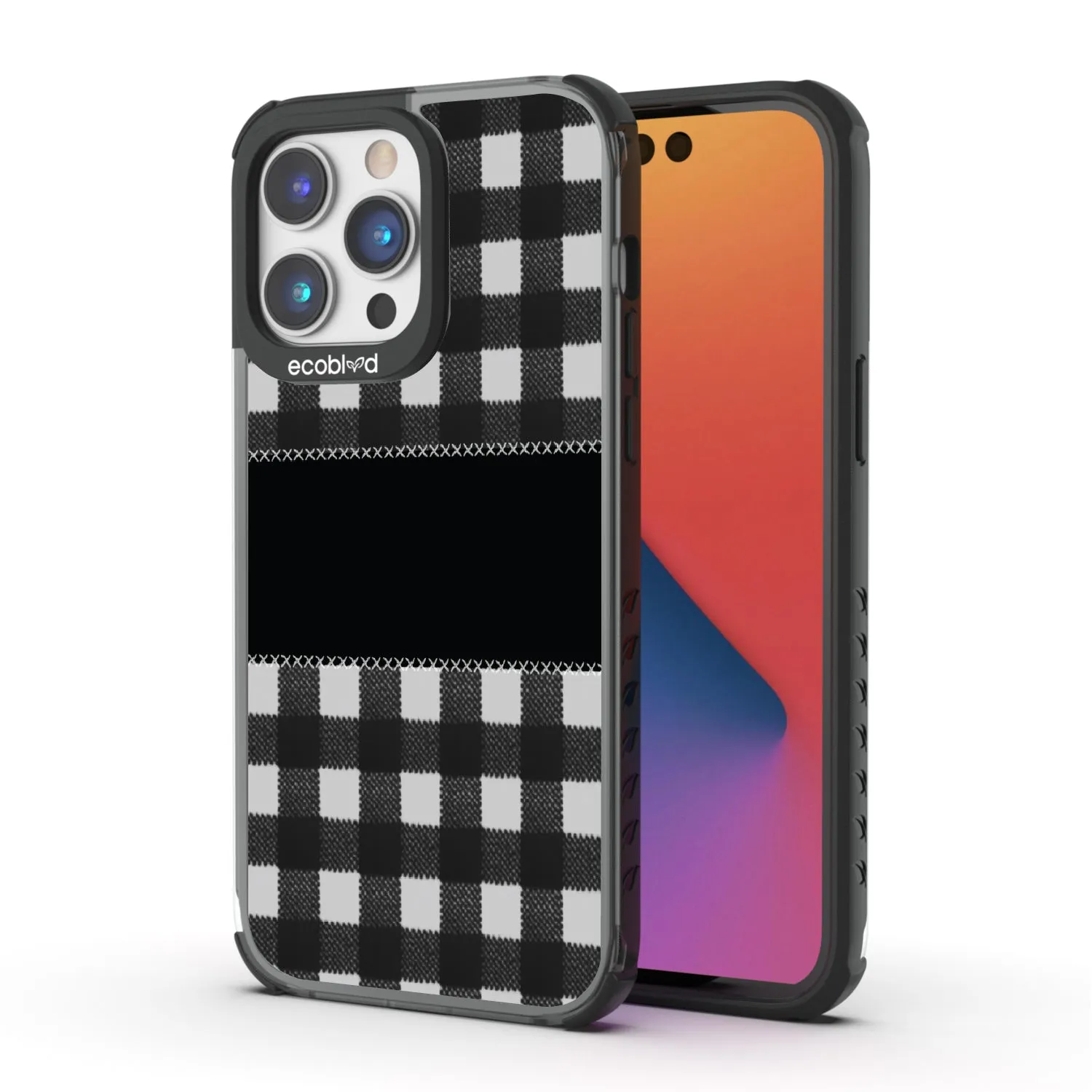 Charcoal Checker - Laguna Collection Case for Apple iPhone 14 Pro Max