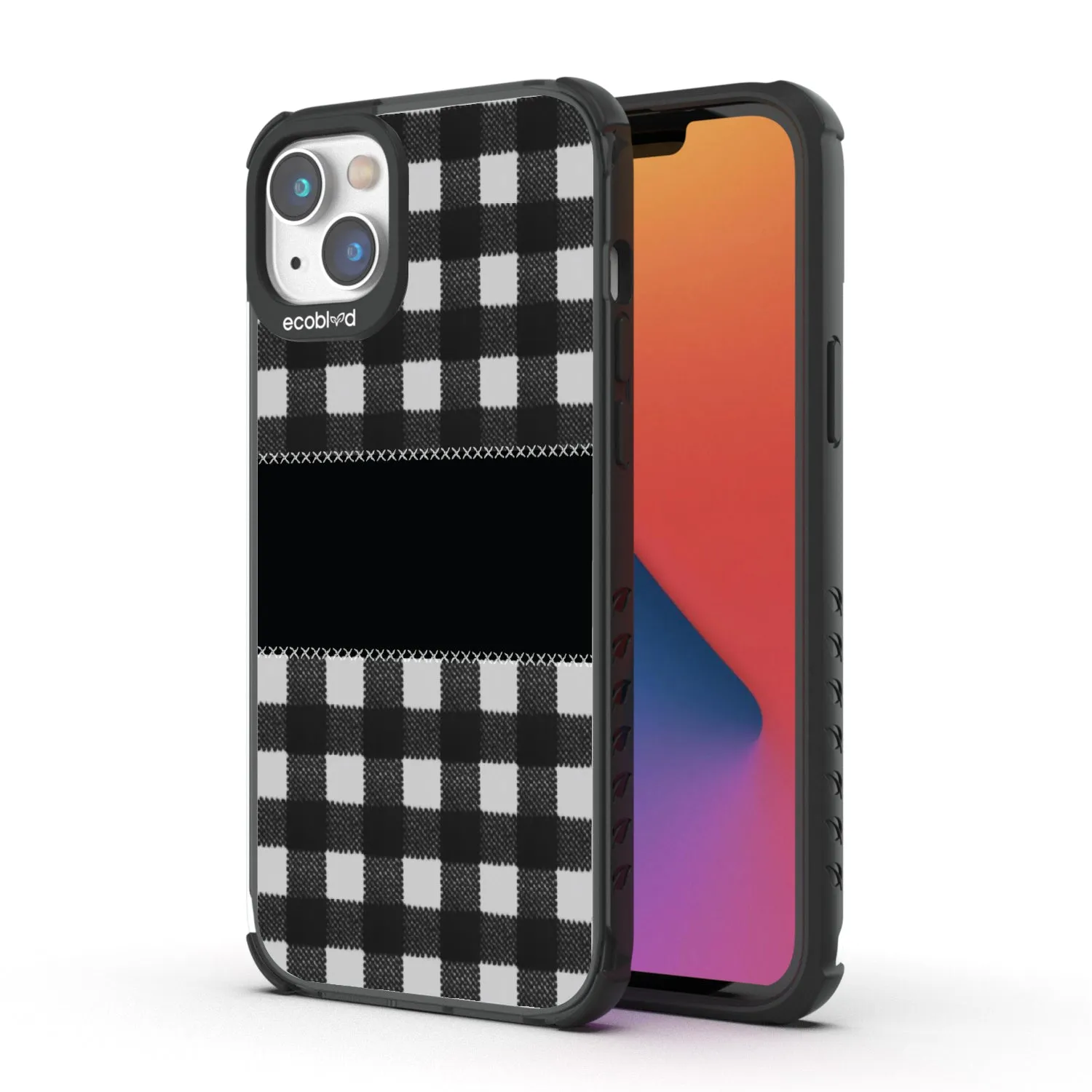 Charcoal Checker - Laguna Collection Case for Apple iPhone 16e, 14, 13