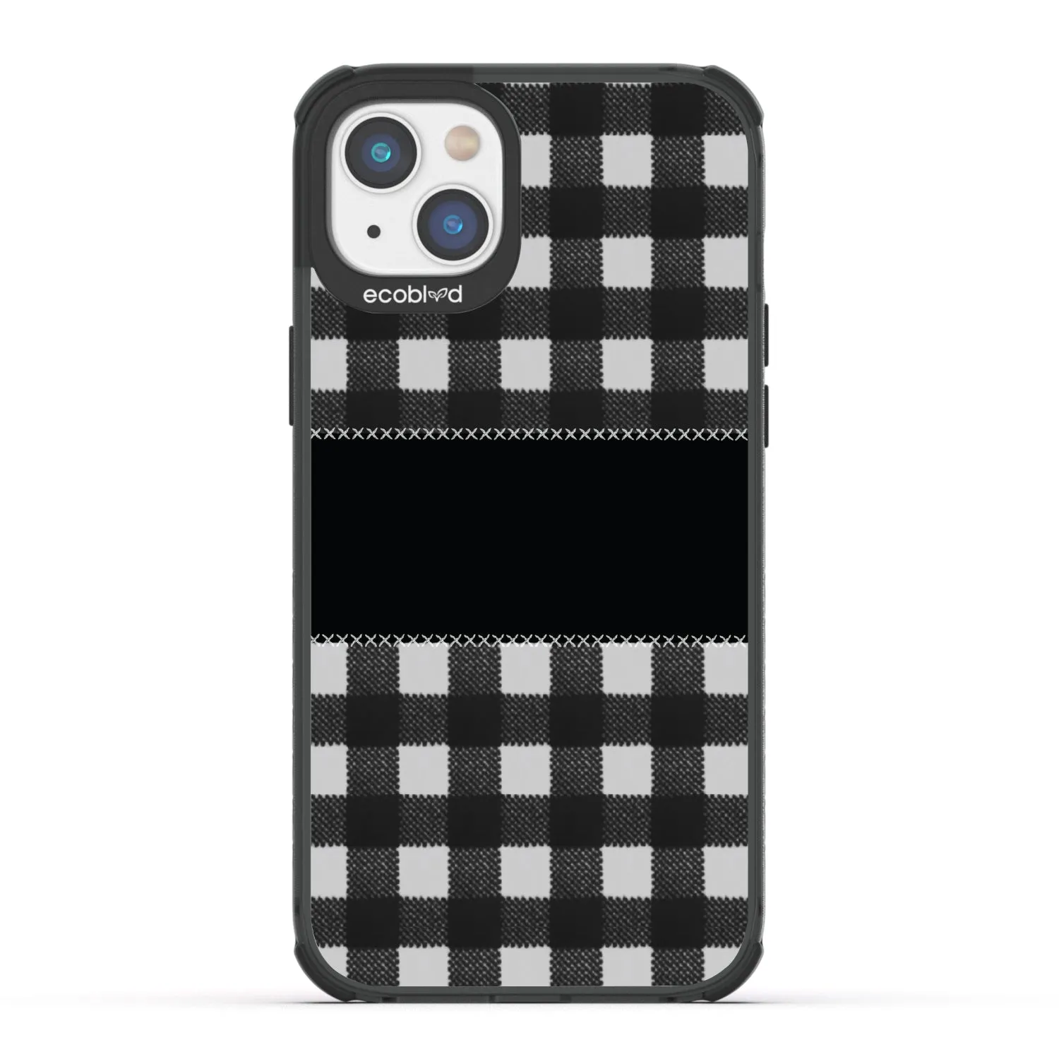 Charcoal Checker - Laguna Collection Case for Apple iPhone 16e, 14, 13