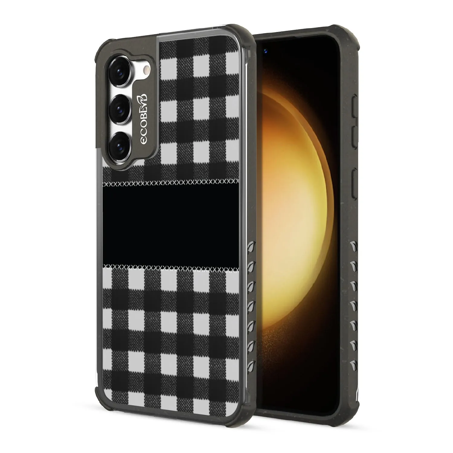 Charcoal Checker - Laguna Collection Case for Samsung Galaxy S23 Plus