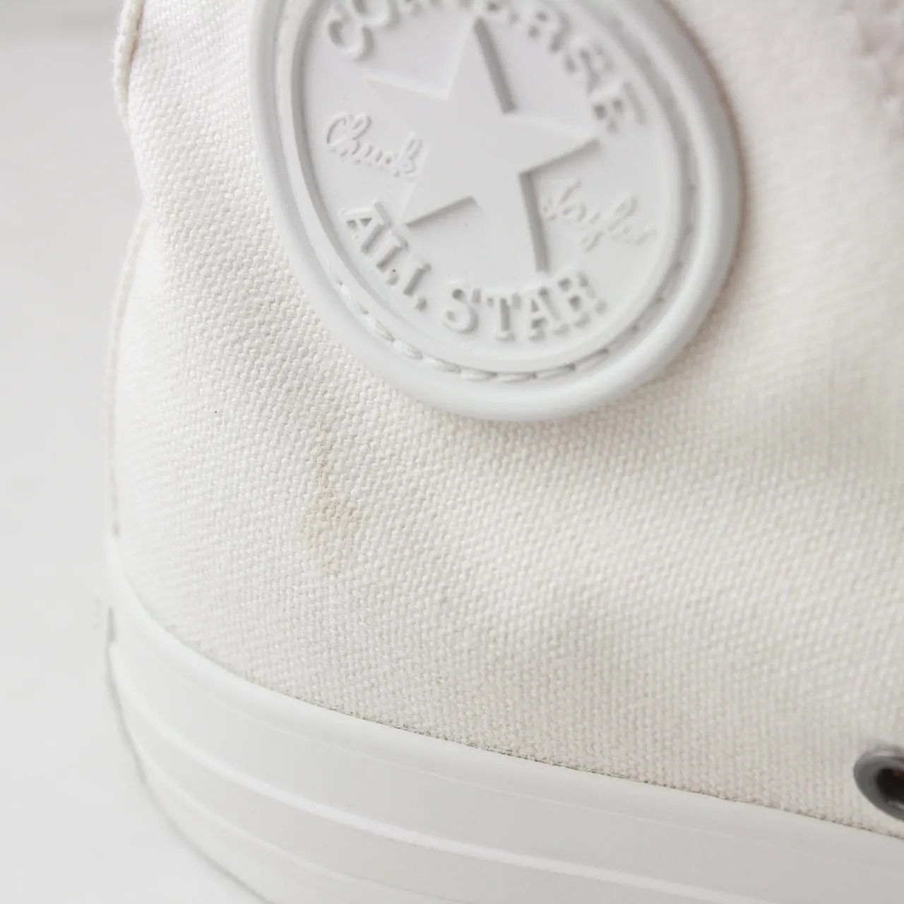Converse All Star Hi White Mono Trainers