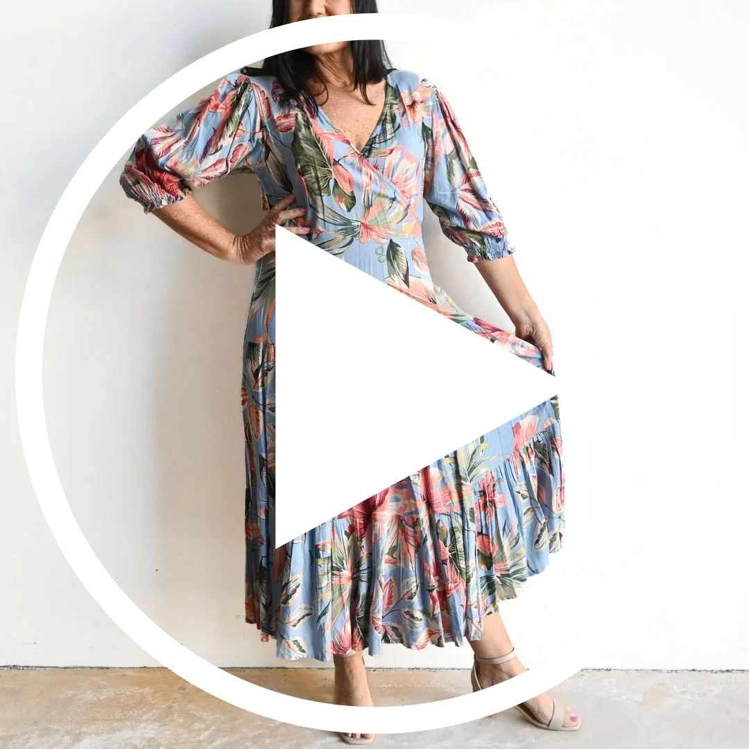Crossover Midi Dress by Orientique Australia - Luzon - 71511