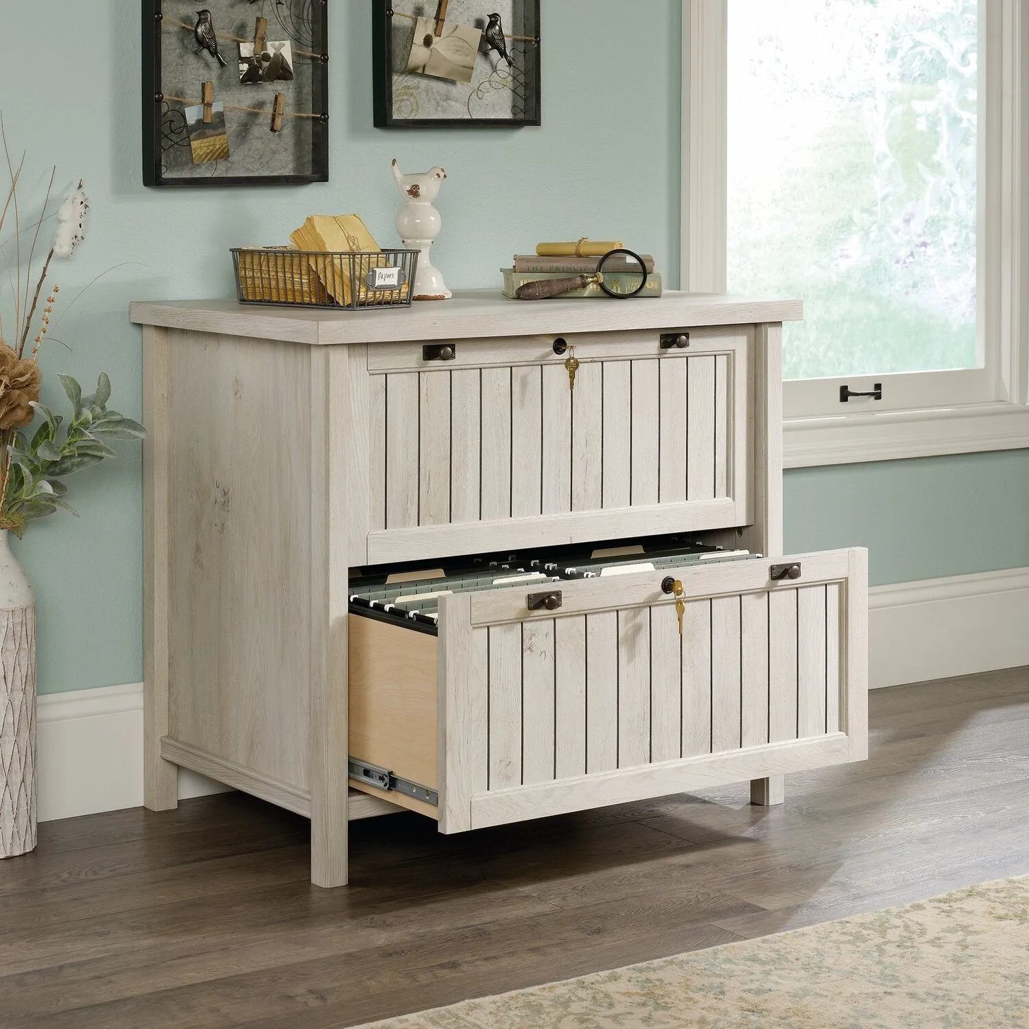 Darrington Filing Cabinet - Chalked Chestnut