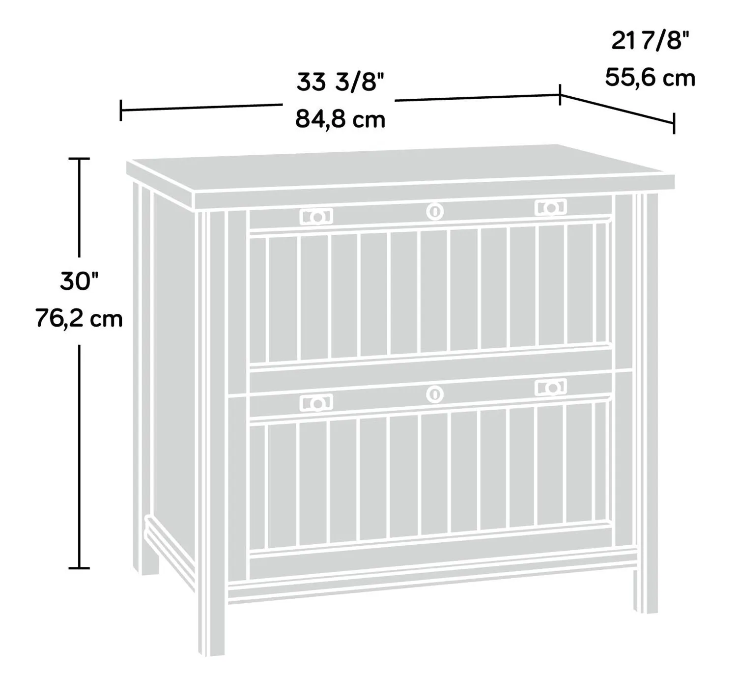 Darrington Filing Cabinet - Chalked Chestnut
