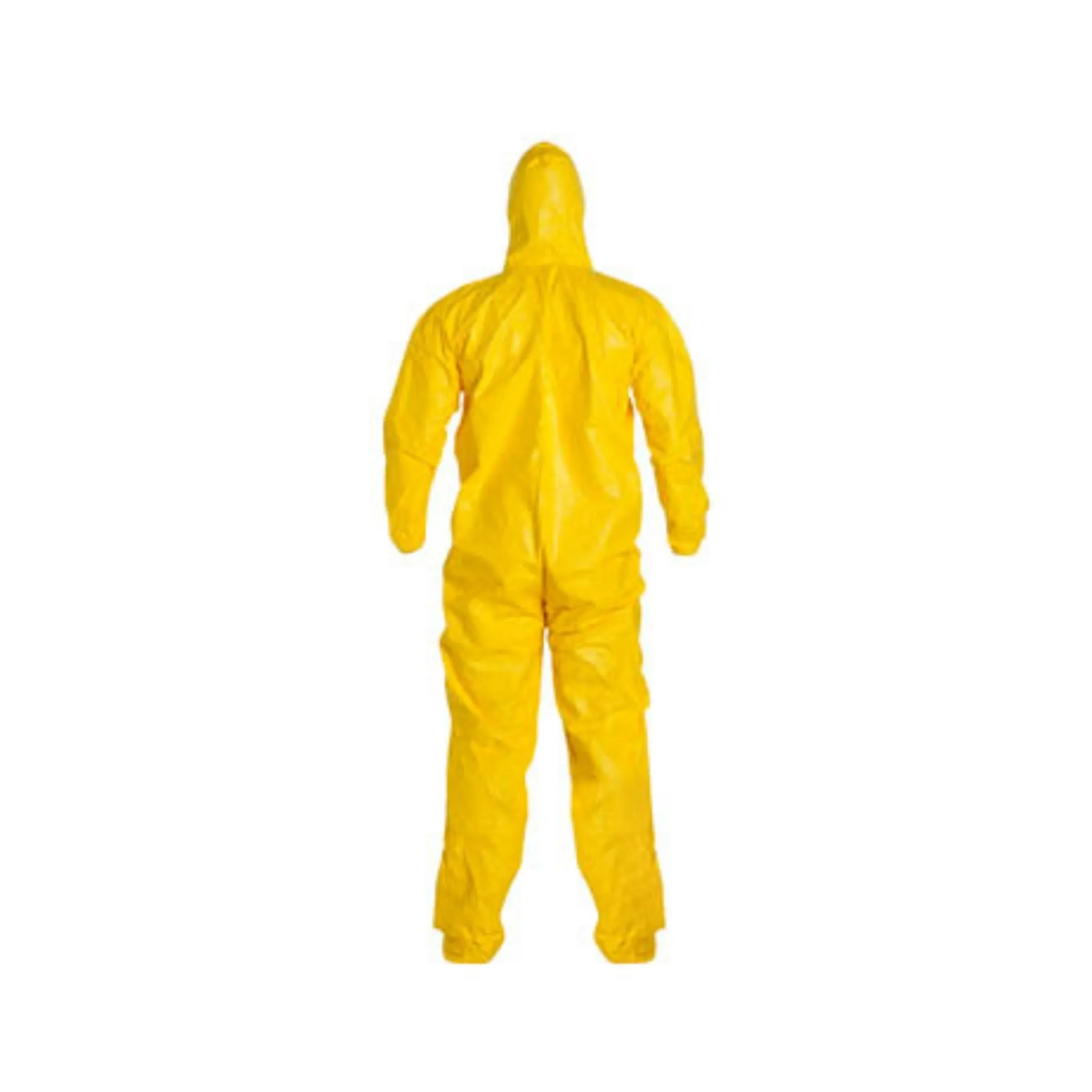 DUPONT QC127 Tychem® 2000 Coverall, Case of 12, Attached Hood, Elastic Wrists and Ankles, Zipper Front, Storm Flap
