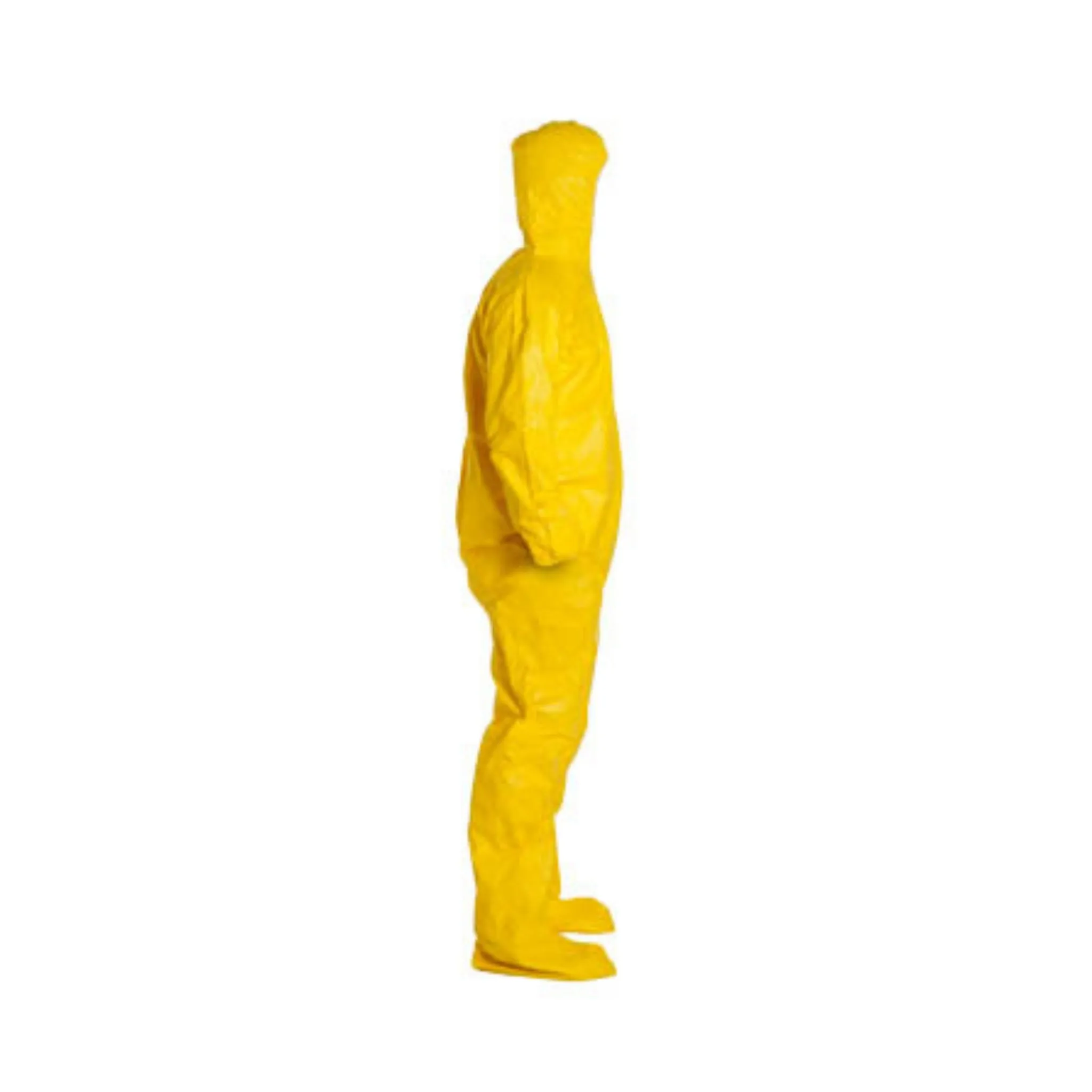 DUPONT QC127 Tychem® 2000 Coverall, Case of 12, Attached Hood, Elastic Wrists and Ankles, Zipper Front, Storm Flap