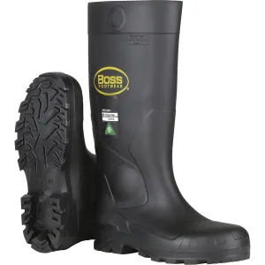 Dynamic™ Boss® Full Safety Boot, PVC, Steel Toe, Size 11, Puncture Resistant Sole
