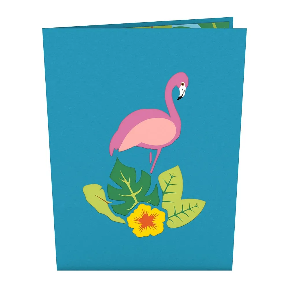 Flamingo Pop-Up Card