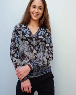 HB 2611 Zephyr blouse in black