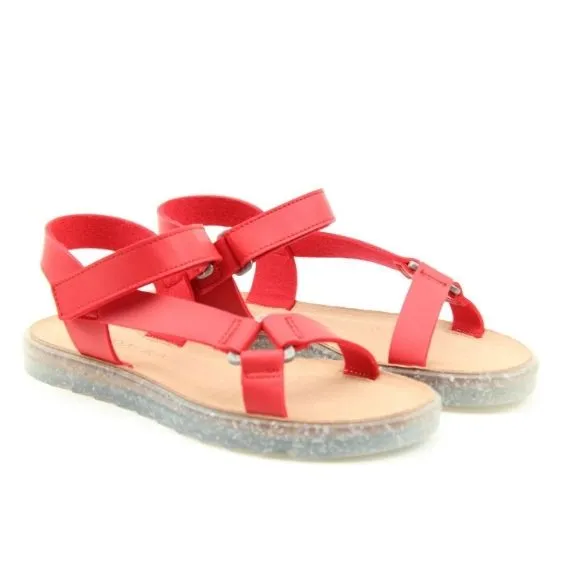 Heavenly Feet "Noe Vegan" Recycled Sandal in Red