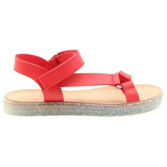 Heavenly Feet "Noe Vegan" Recycled Sandal in Red