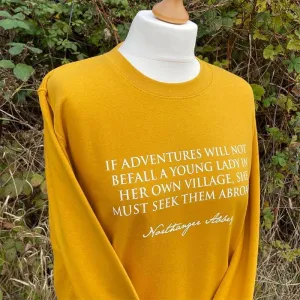 Jane Austen Northanger Abbey Sweater in Mustard