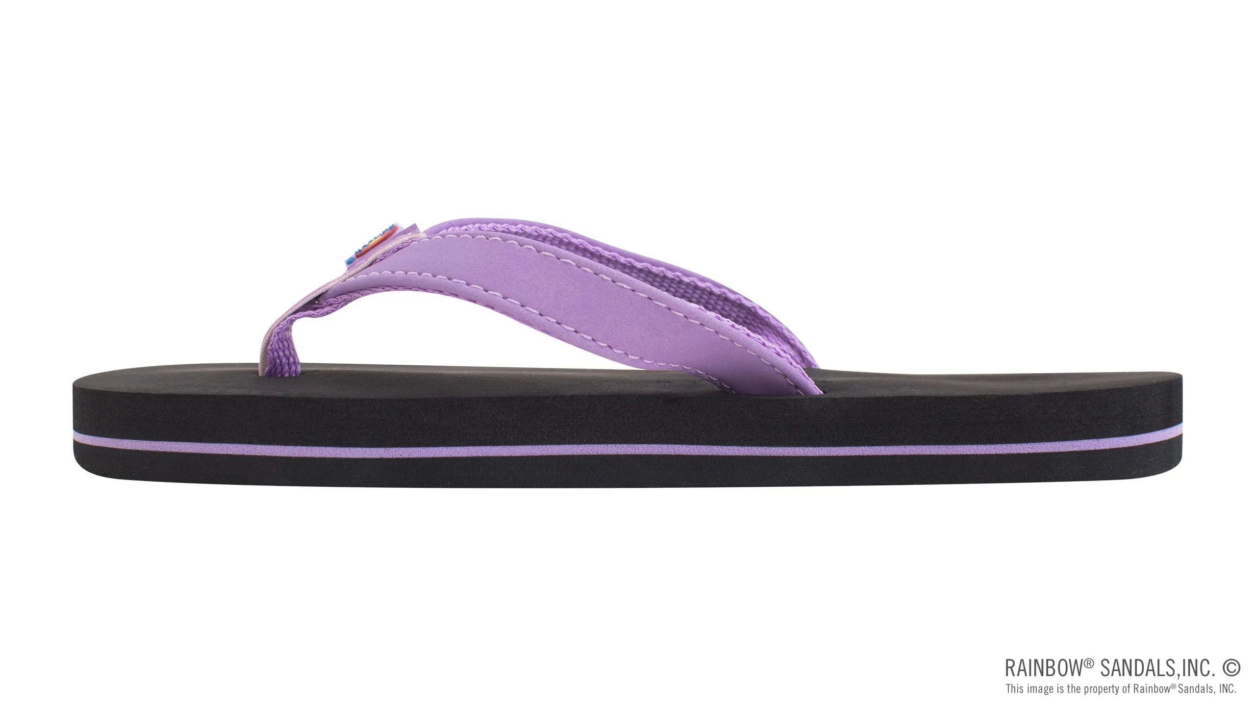 Kid's Grombows Soft Tops Narrow Strap Sandals in Purple Pinline