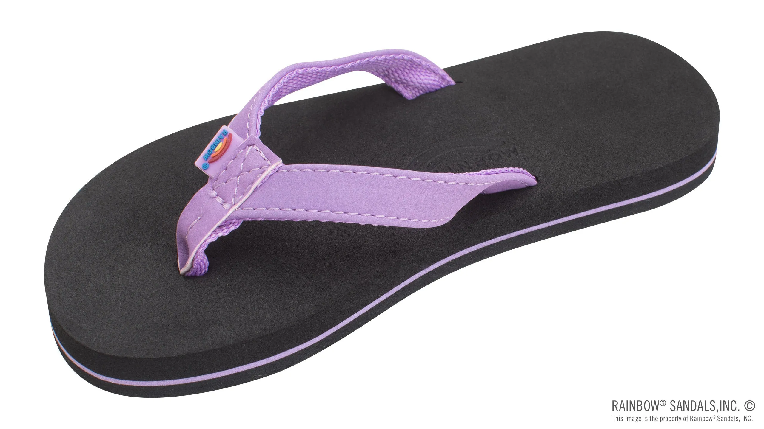 Kid's Grombows Soft Tops Narrow Strap Sandals in Purple Pinline
