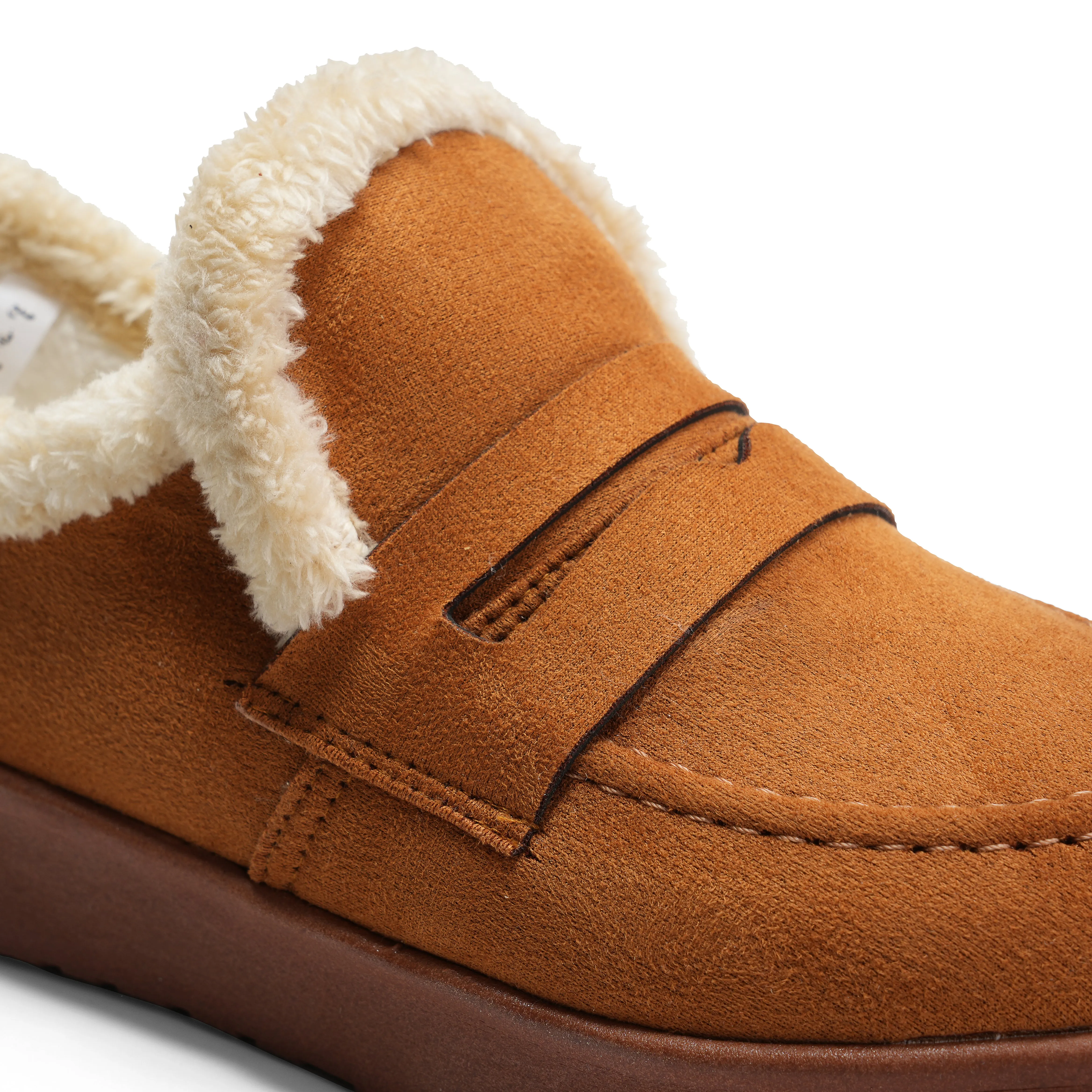 Loafer Style Ankle Boots - Camel
