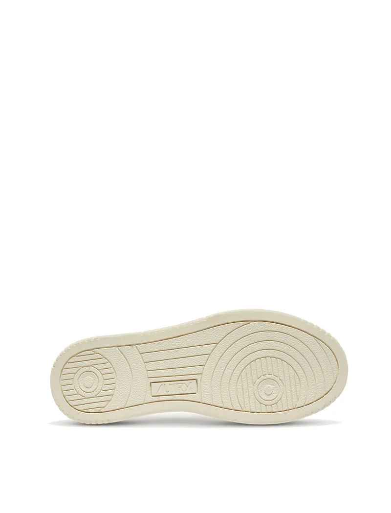Medalist Low Trainers White Goatskin / Pink Suede