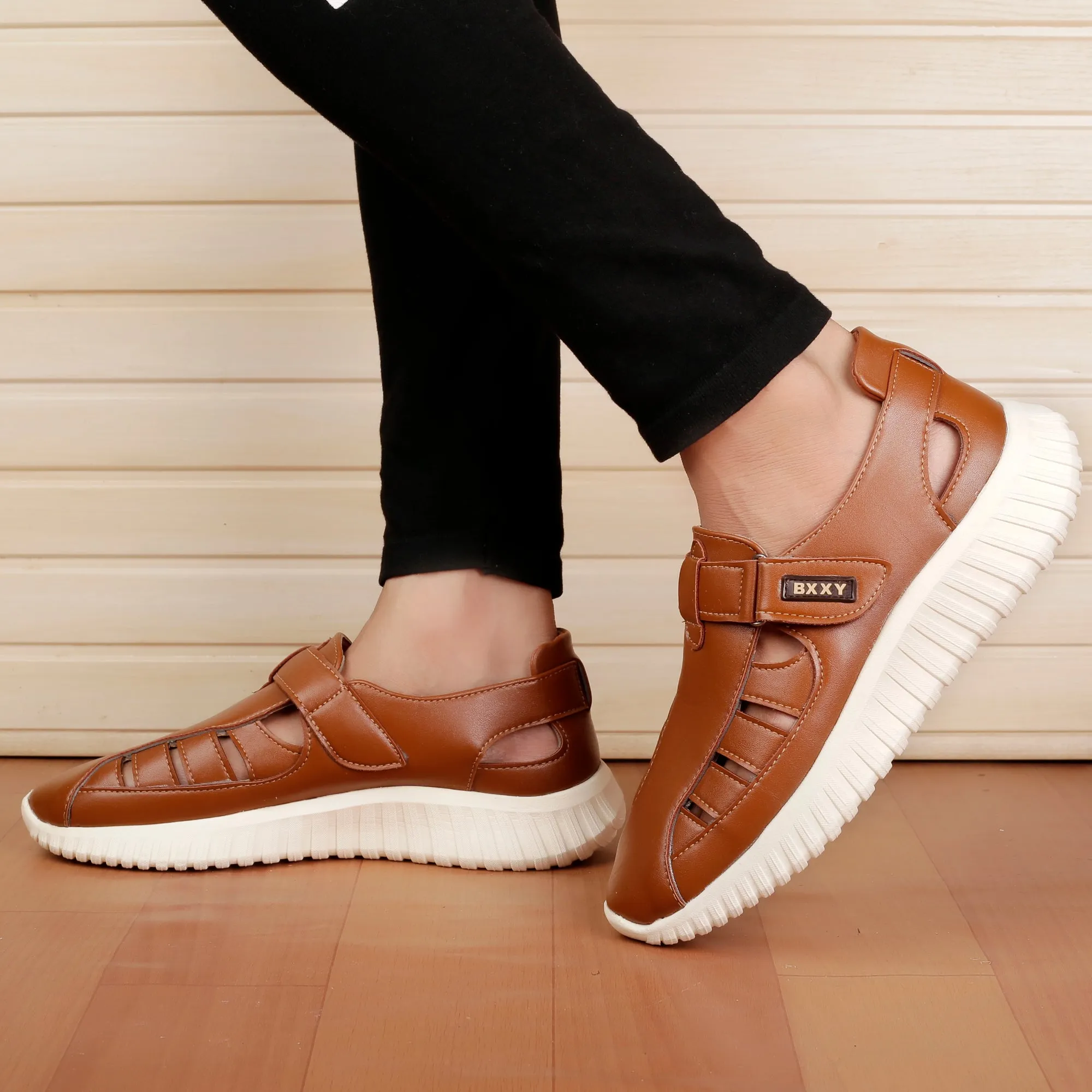 Men's Latest PU Upper Casual Roman Sandals