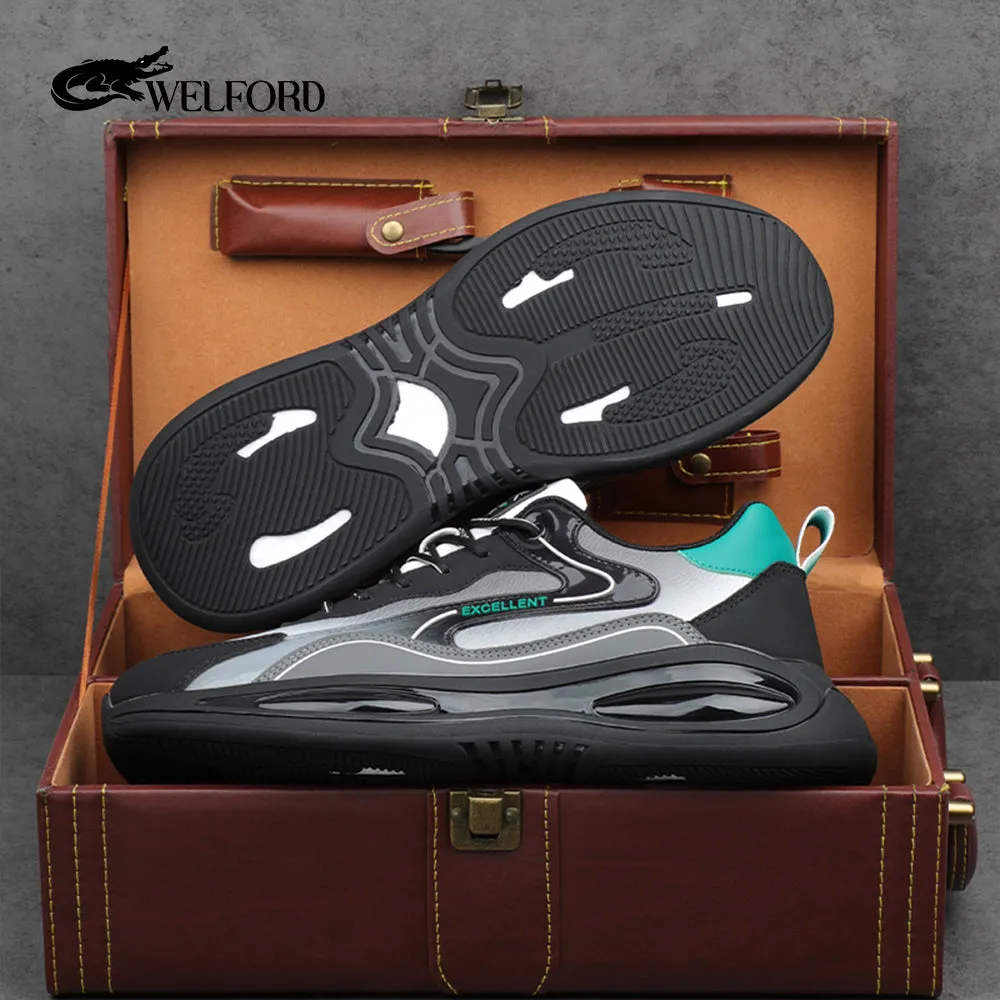 Milan genuine leather comfortable airbag sole ultra-light men's shoes
