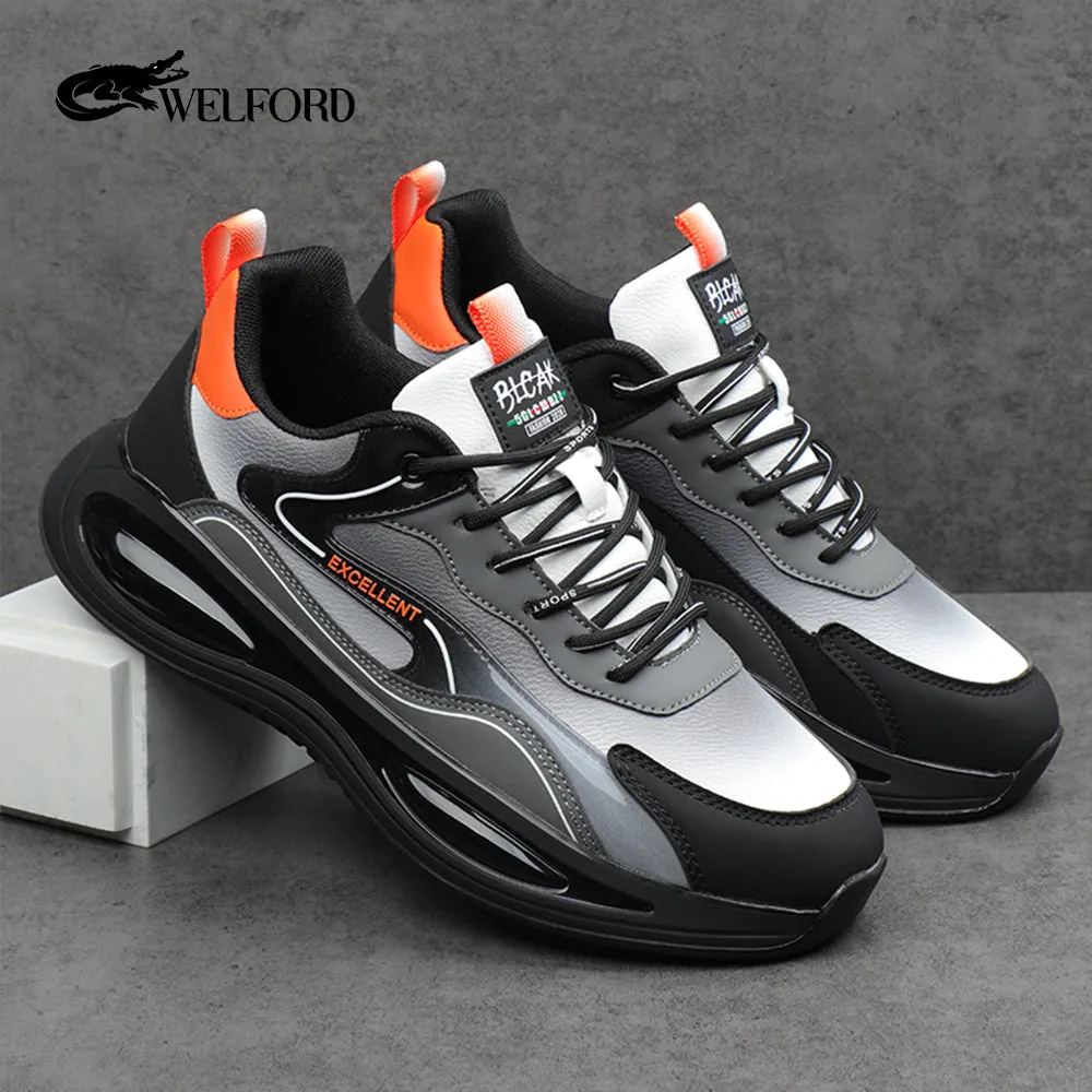 Milan genuine leather comfortable airbag sole ultra-light men's shoes