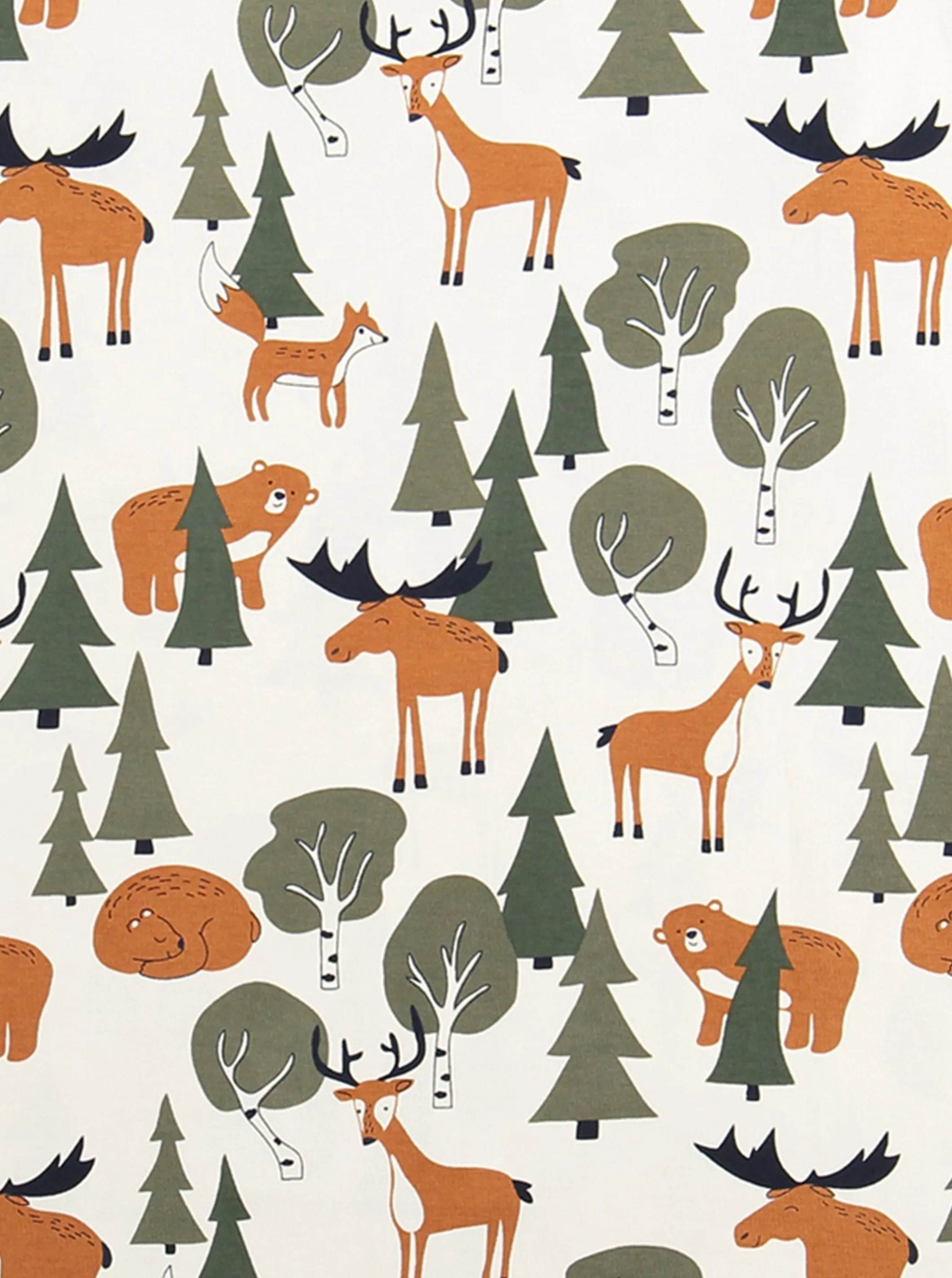 Moose Print Friends Kids Sleepsuit