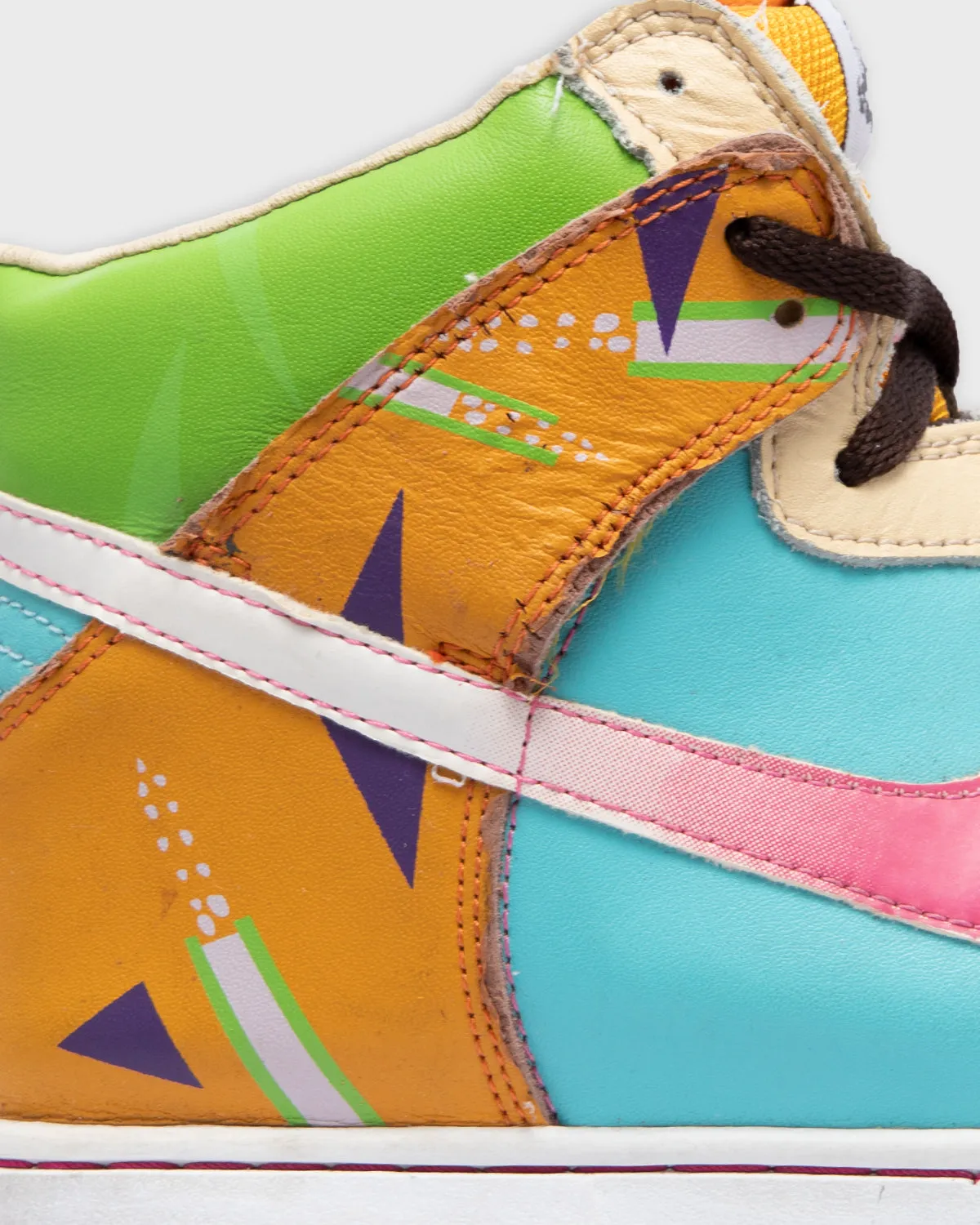 Multicoloured Memphis Nike high top dunks