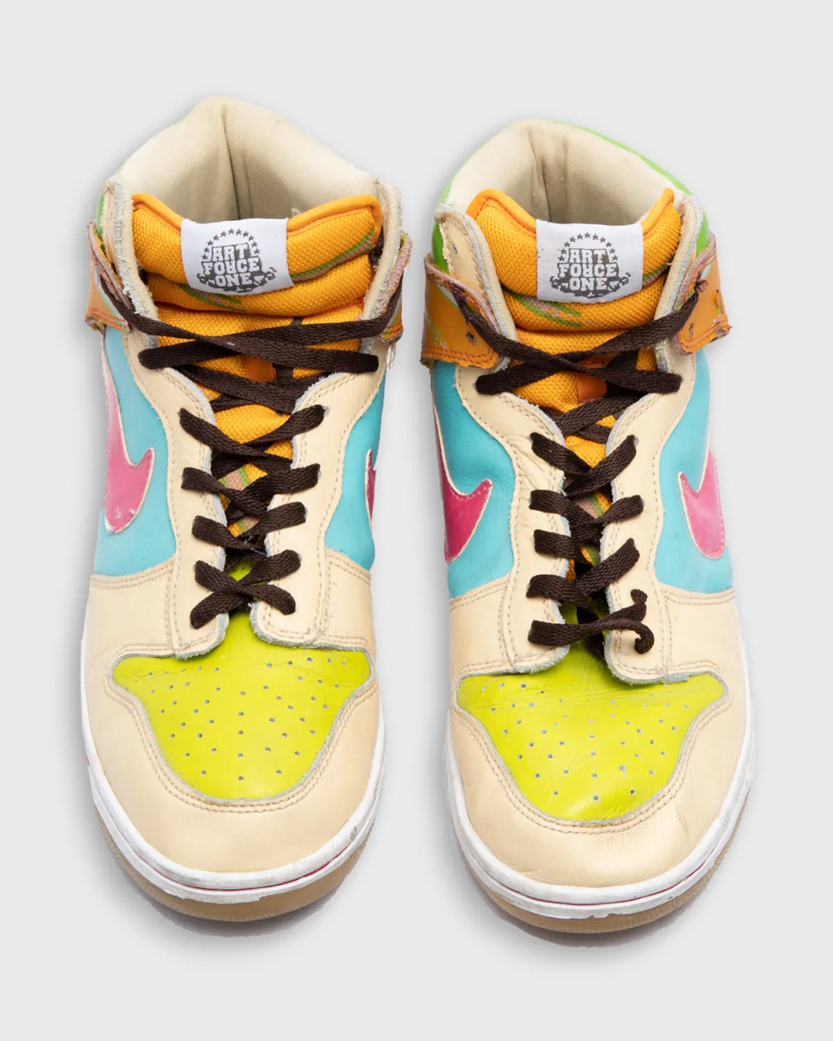 Multicoloured Memphis Nike high top dunks