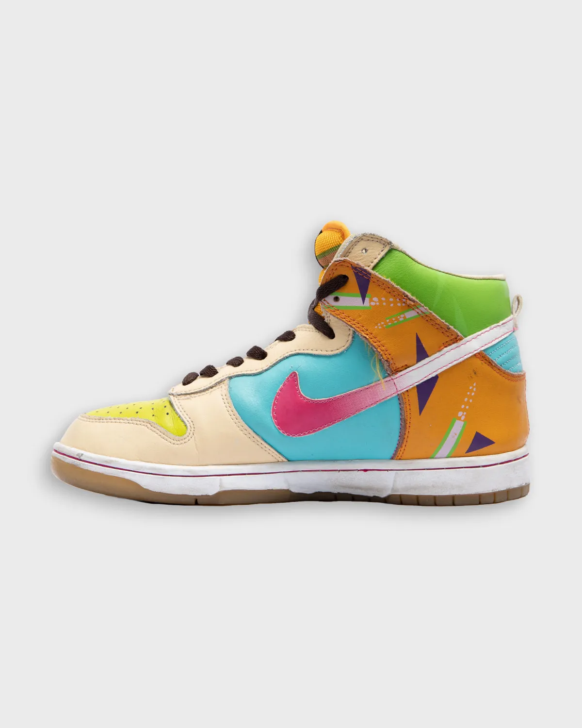 Multicoloured Memphis Nike high top dunks