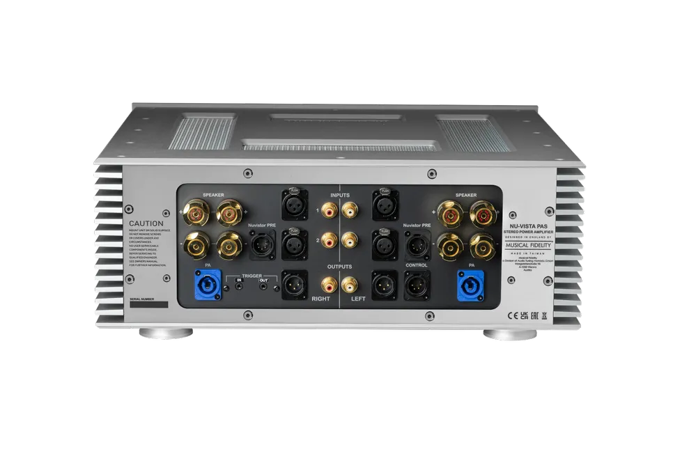 Musical Fidelity MUFTUBNUPASSI Discrete Stereo Power Amplifier w/Separate Power Supply (Silver)