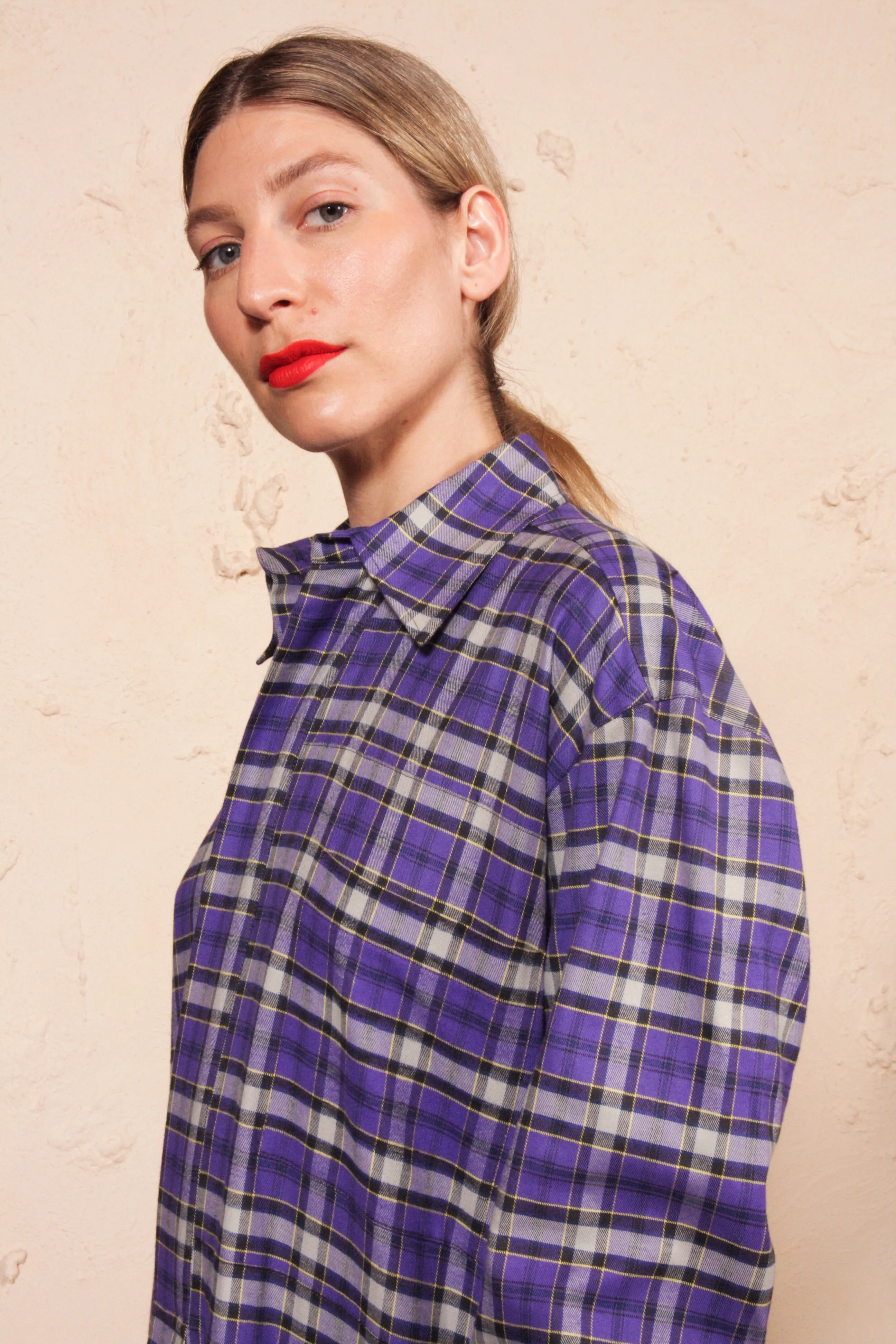 Pleated Tartan Dress