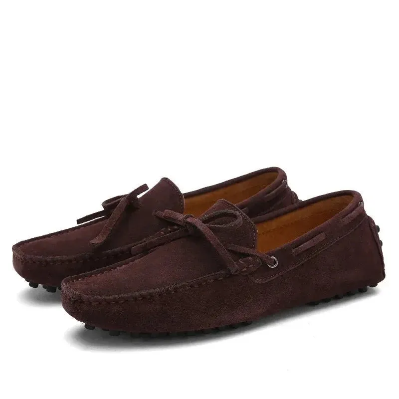 Plus Size 35~49 Men's Casual Shoes Genuine Leather Flats Driving Loafers Footwear Soft Moccasins For Men Zapatos Hombre