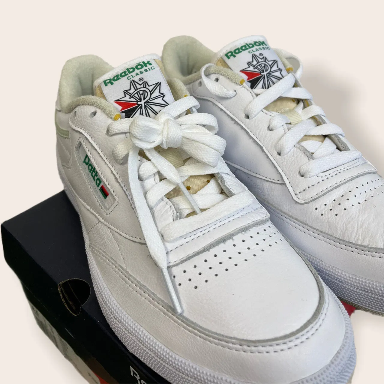 Reebok x Patta Club c Trainers - white/cream/green