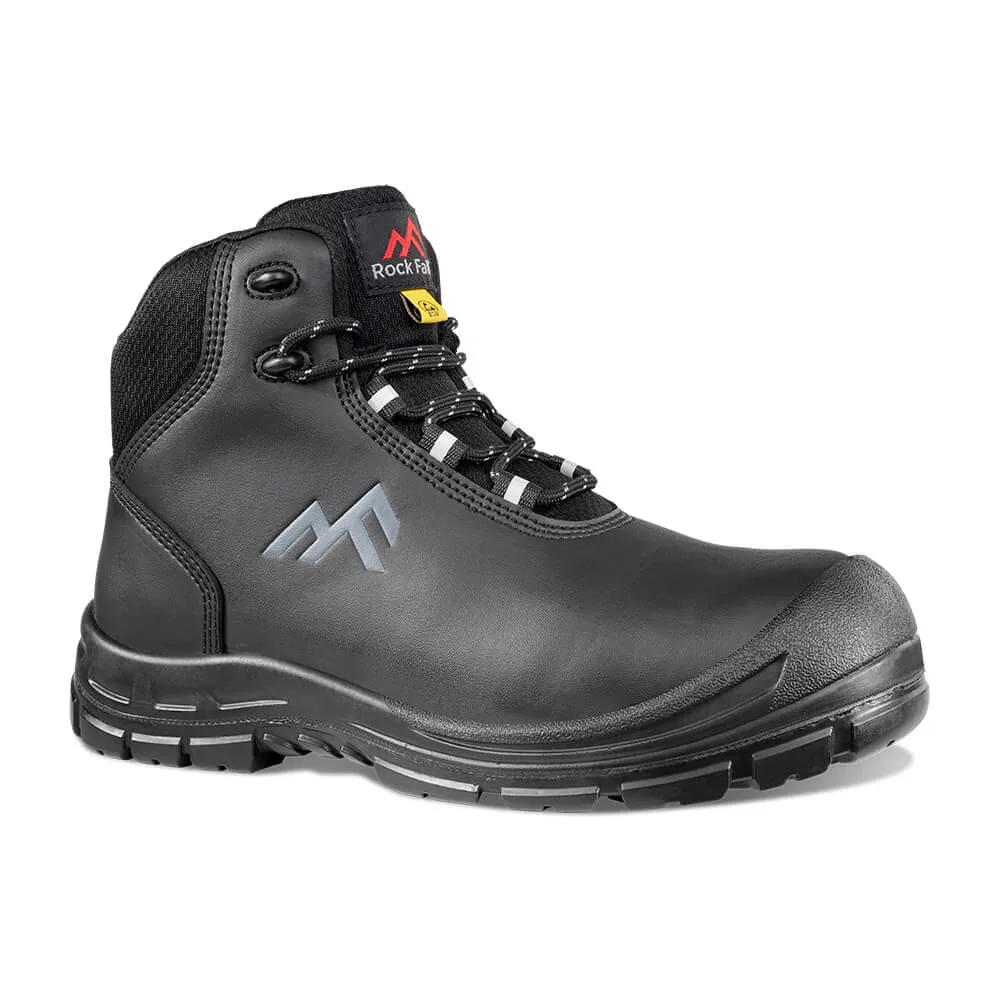Rock Fall RF314 Revive Metal-Free ESD Recycled Leather Lightweight Composite Toe Cap Safety Boots