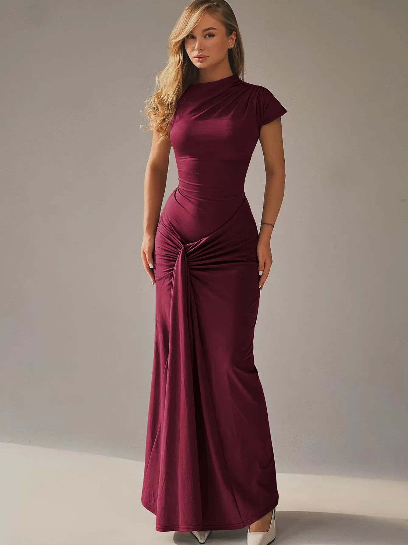 Seraphina – Elegant draped design – Maxi dress